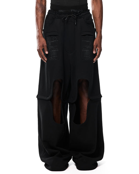 NOOON OPEN KNEE SWEATPANTS