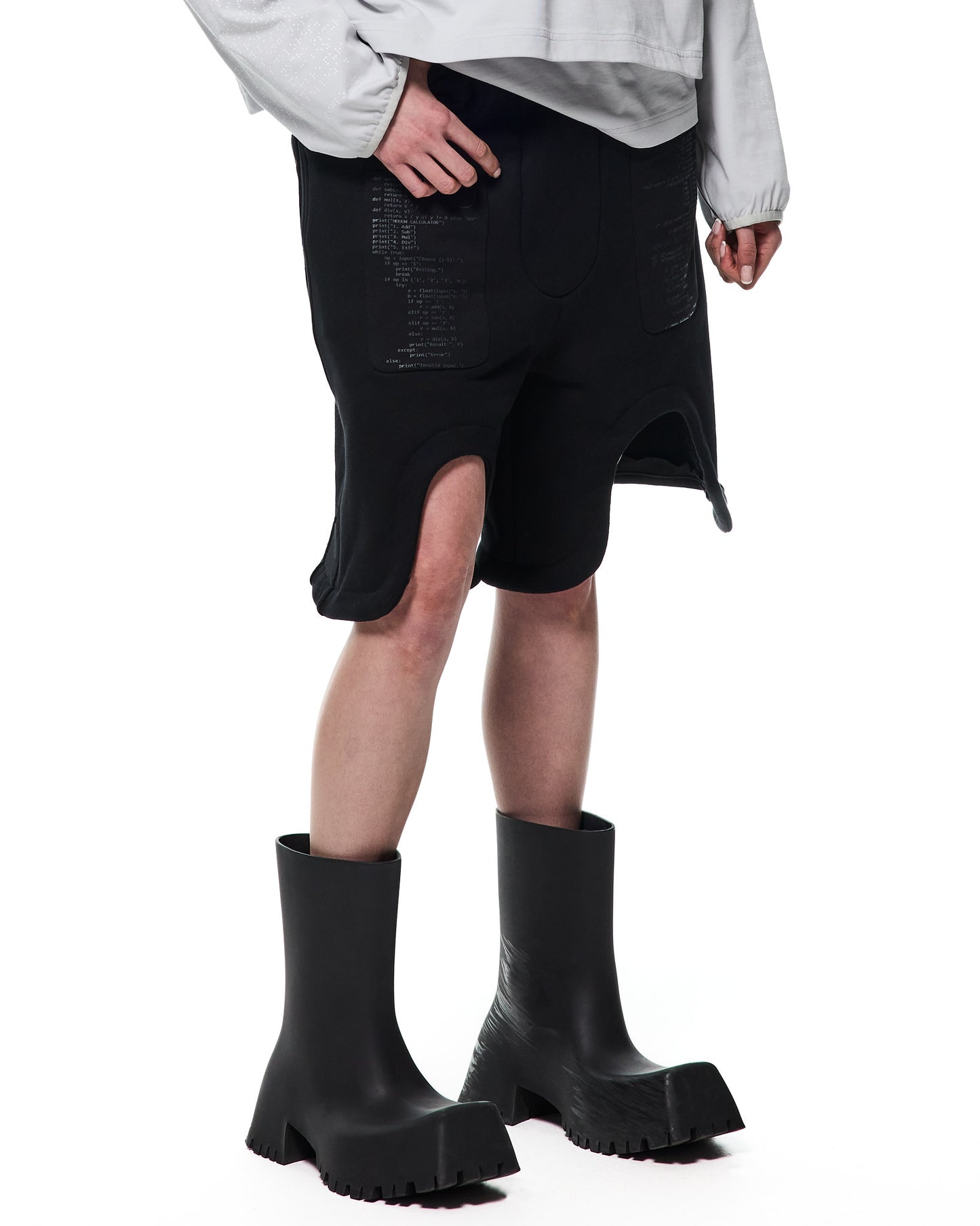 NOOON OPEN KNEE SWEATPANTS