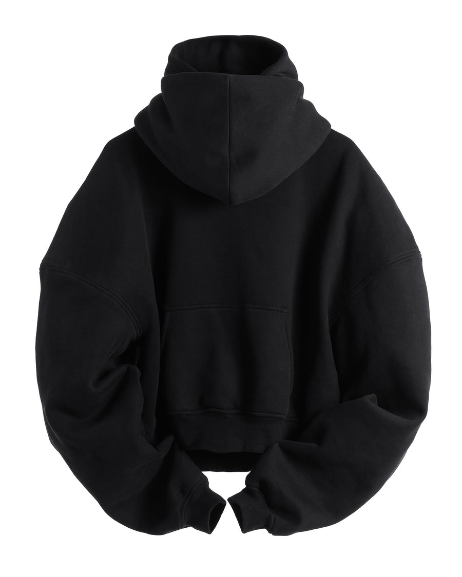 NOOON DOUBLE HOOD HOODIE — front view