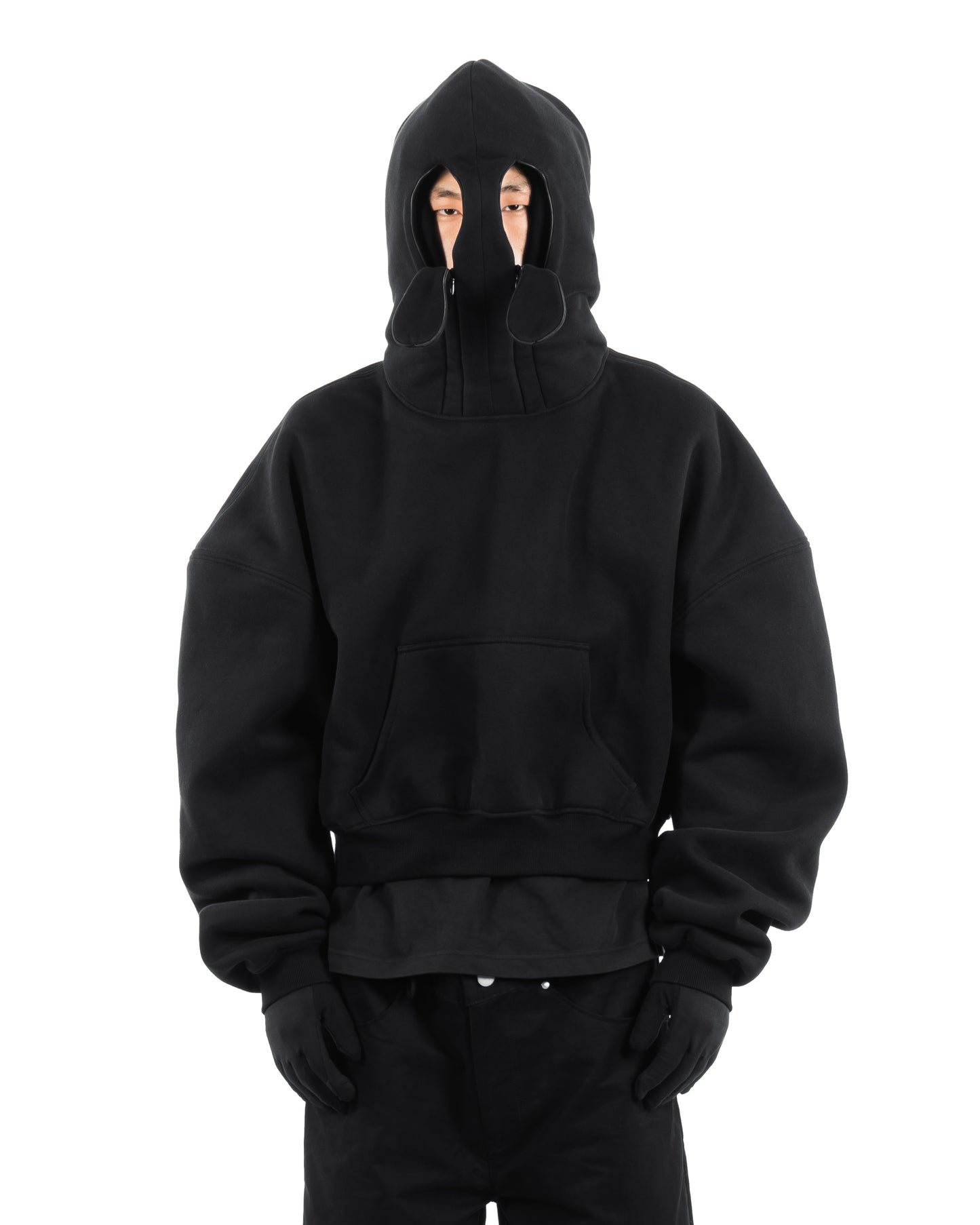 NOOON DOUBLE HOOD HOODIE