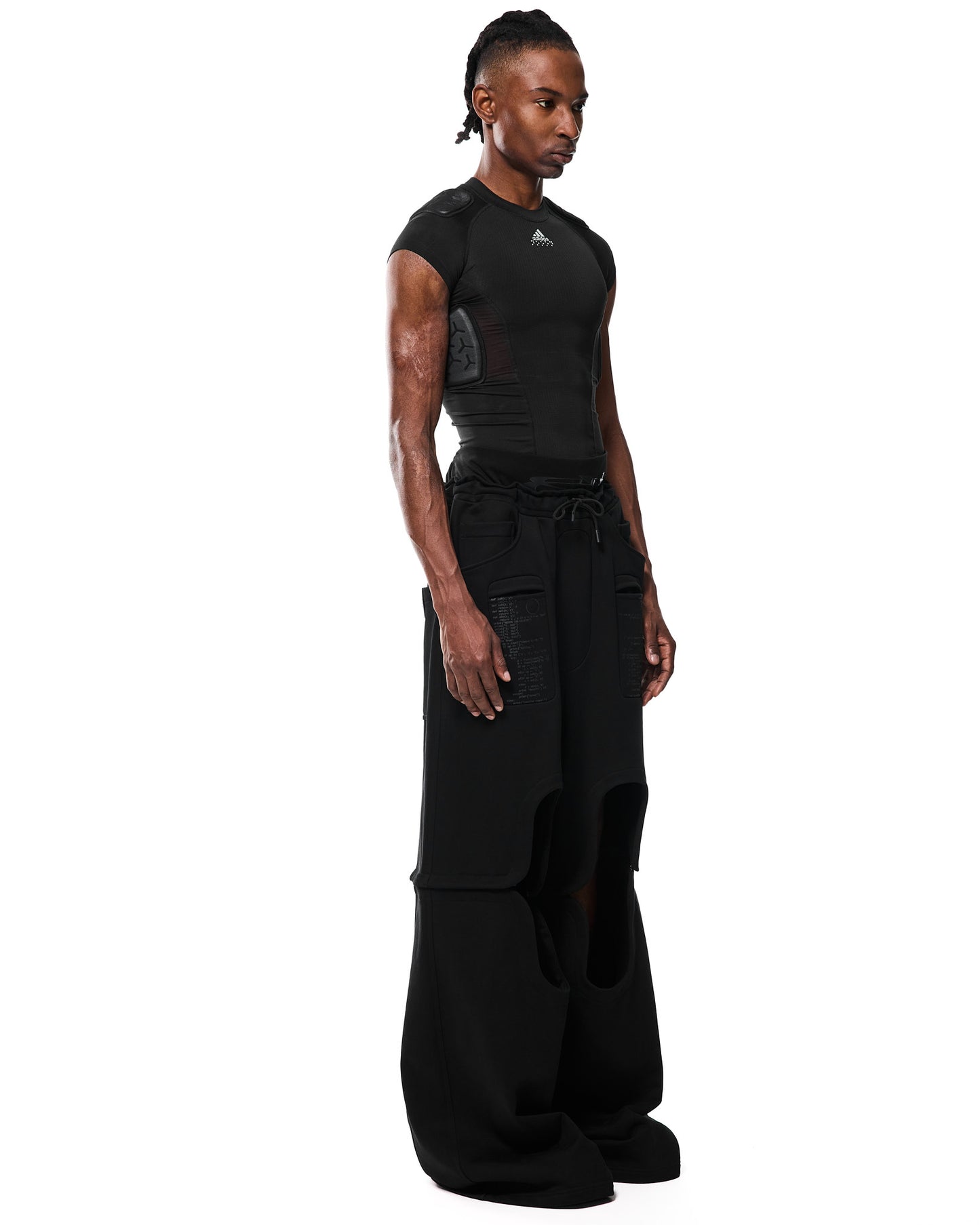 NOOON OPEN KNEE SWEATPANTS