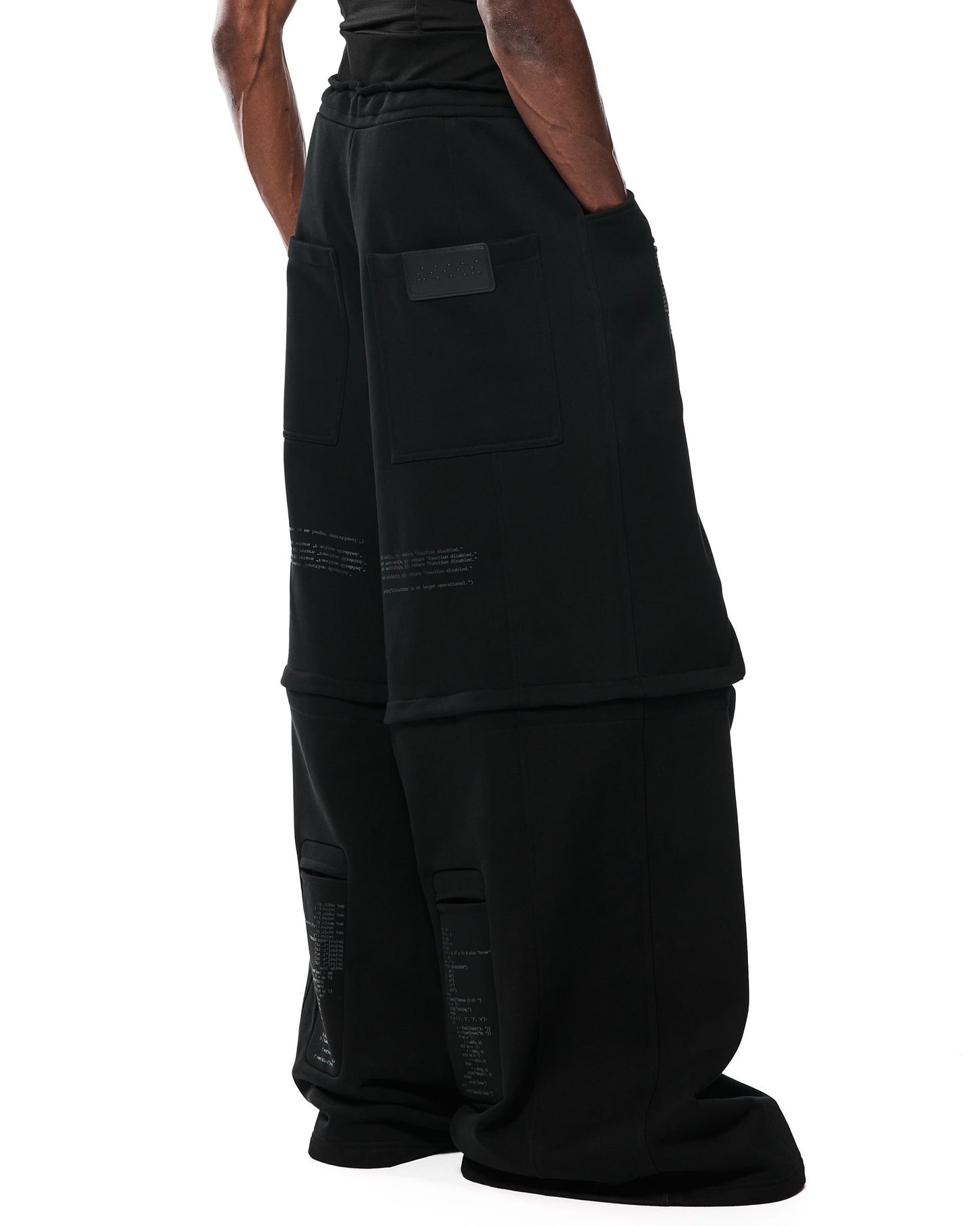 NOOON OPEN KNEE SWEATPANTS