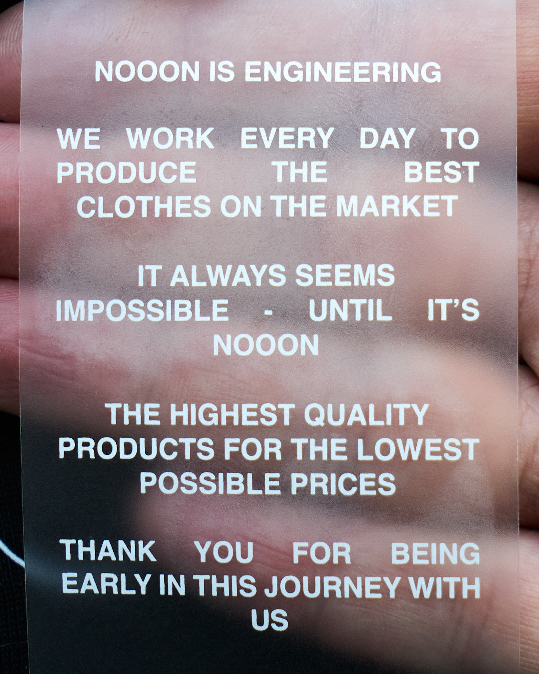NOOON DOWN JACKET 00