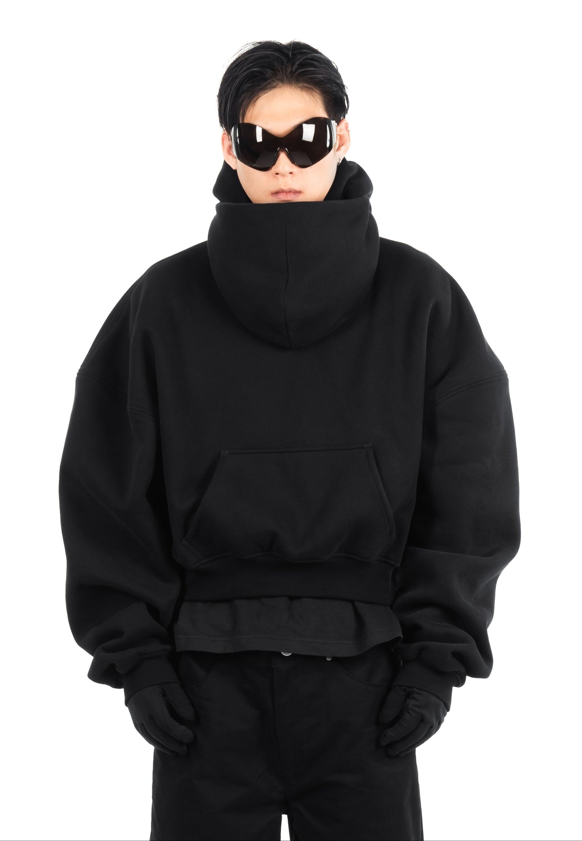 NOOON DOUBLE HOOD HOODIE — detail view 1