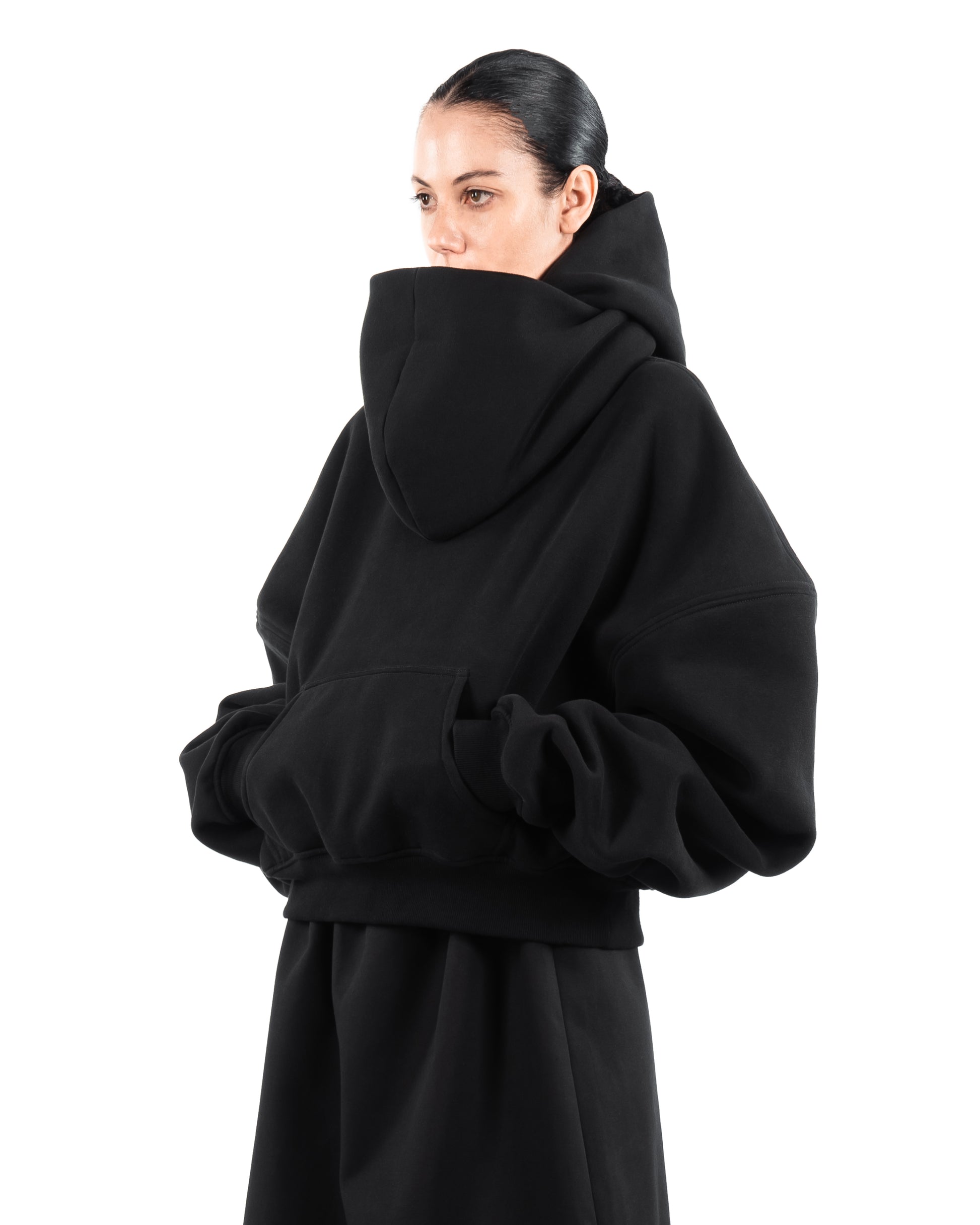 NOOON DOUBLE HOOD HOODIE